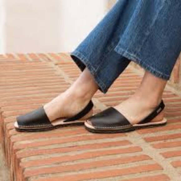 NIB PONS Avarcas Black Sandals -US 9.5-10/ EU 40 - Spain - Picture 6 of 10